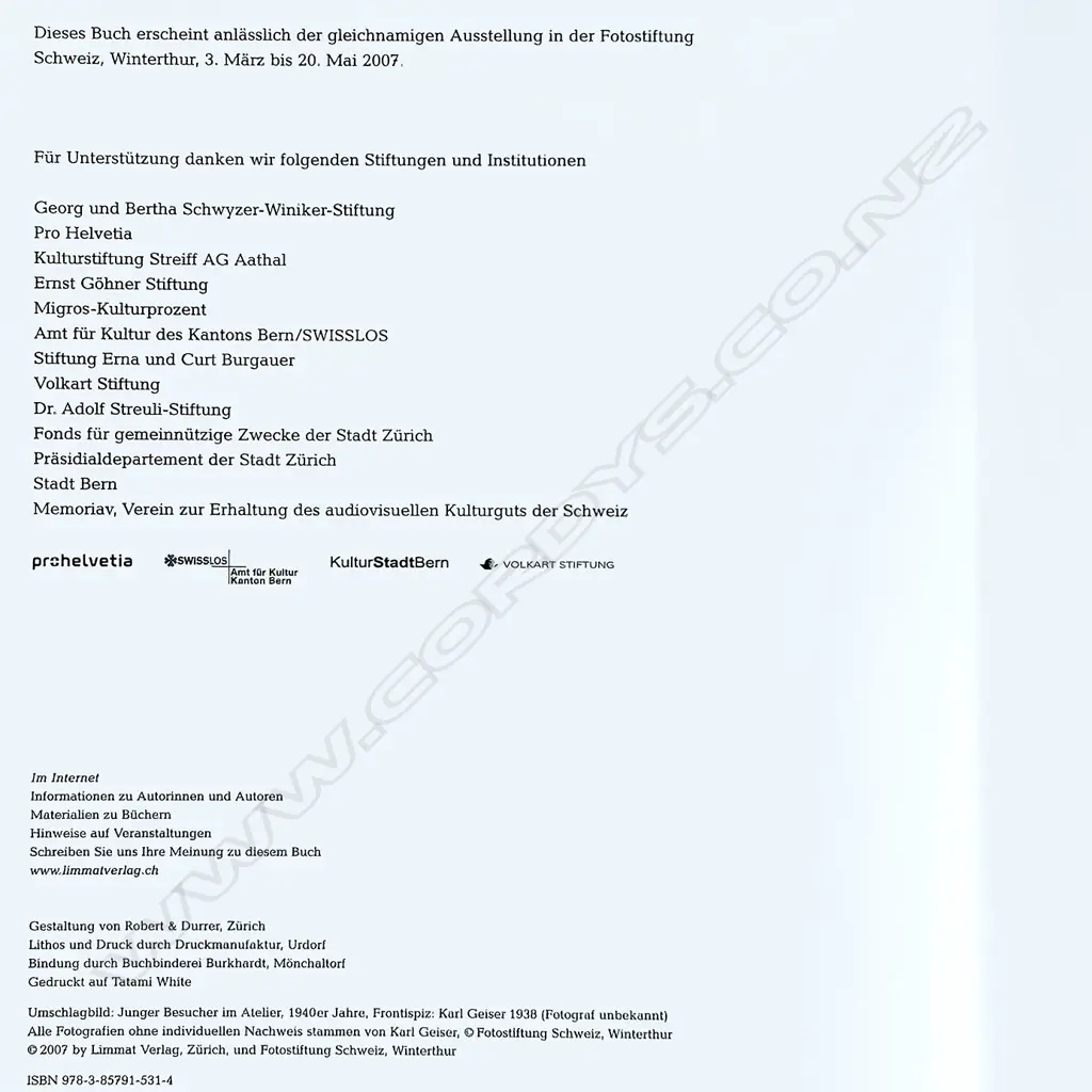 DAVID STREIFF: KARL GEISER FOTOGRAFIEN Image 1++